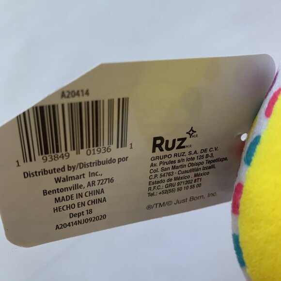 Huge Yellow Peeps Plush Stuffed  Easter Bunny w/ Rainbow Polka Dots Peep 17” 2PK - Picture 7 of 7